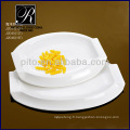 Usine de porcelaine P &amp; T, plaques de service, plaques blanches